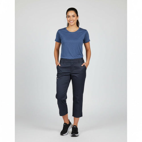 Nybo Navy Unisex Super Cool Capri Jeans, Pull-on, Elastik, Stretch