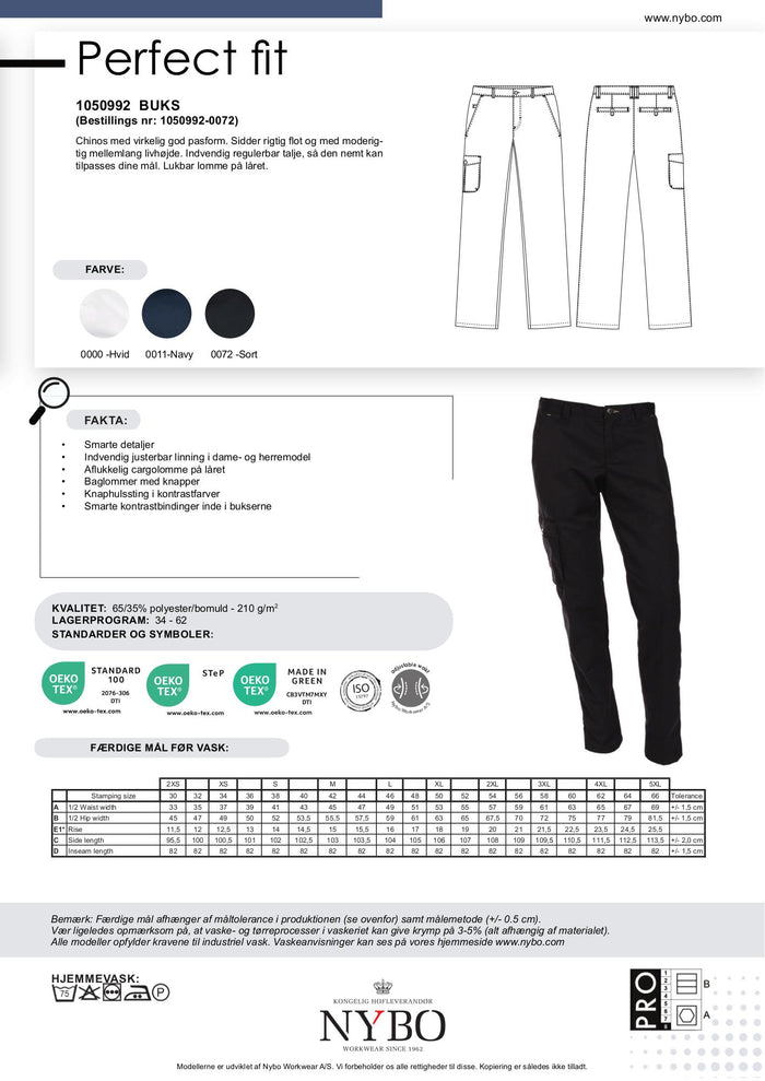 Nybo Svarta Dam Perfect Fit Chinos, Bra passform