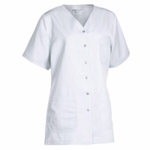 Nybo Vit Damtunika Charisma Premium, Figursmickrande V-ringning