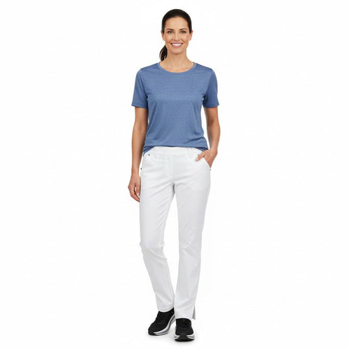 Nybo Hvide Dame Harmony Jeans, Pull-on, Komfortelastik