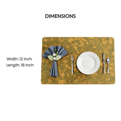 Olive Textured Placemat Set of 4