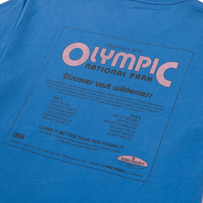 Parks Project | Olympic's Greatest Hits Tee | National Parks Tee | blue