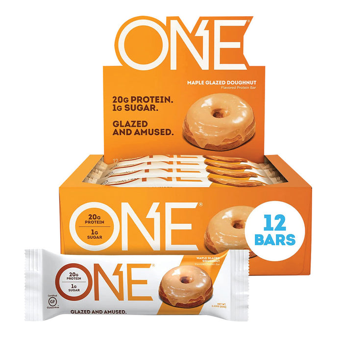 ONE BAR Maple Glazed Donut Candy Bars - 12 Count
