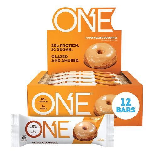 ONE BAR Maple Glazed Donut Candy Bars - 12 Count