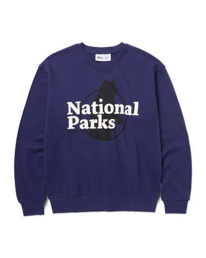 Shop Our National Parks Puff Print Crew Inspired by National Parks | navy