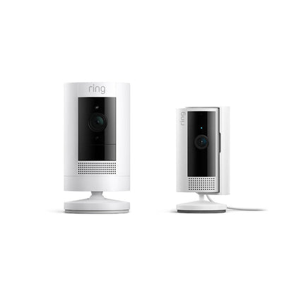 White:Outdoor Camera Battery + Indoor Camera (2nd Gen)  (UK adapter)