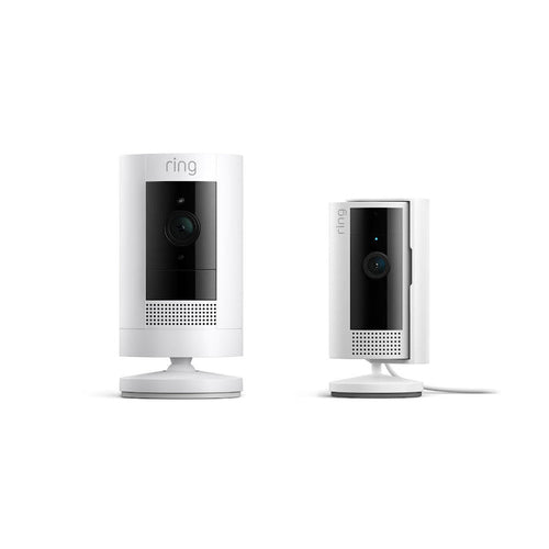 White:Outdoor Camera Battery + Indoor Camera (2nd Gen)  (UK adapter)