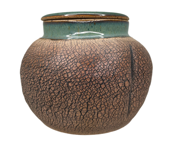 Pam Taylor Handmade Vase with Lid.