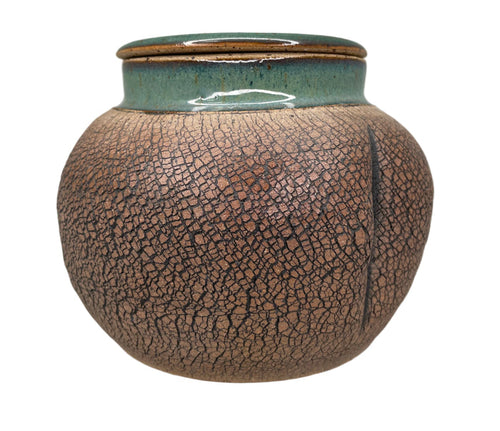 Pam Taylor Handmade Vase with Lid.