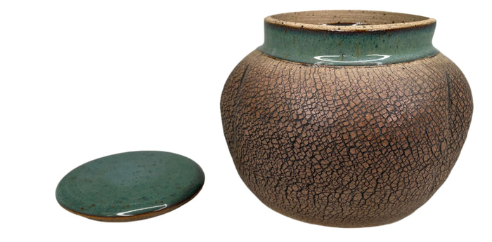 Pam Taylor Handmade Vase with Lid.