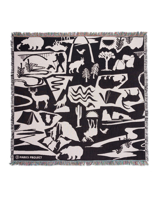 Shop Park Shadows Woven Blanket Inspired by National Parks