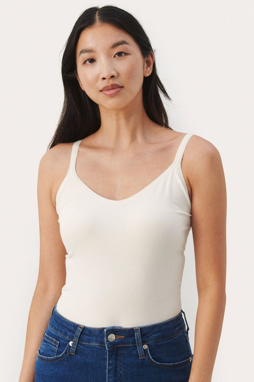 Part Two 30307365 HyddaPW Vest Top Whitecap Gray - Dotique - Part Two