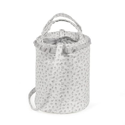 Pasito a Pasito - Bucket Bag - Little Bloom Flowers Grey - Mabel & Fox