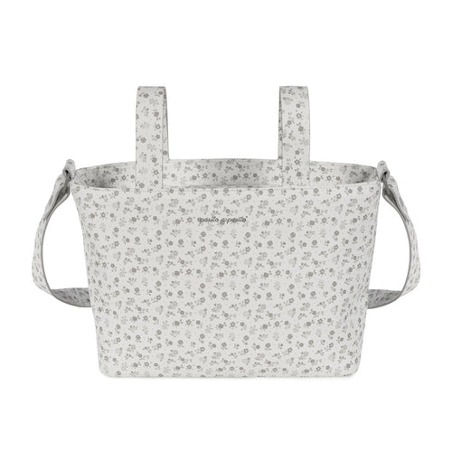 Pasito a Pasito - Crossbody Bag - Little Bloom Flowers Grey - Mabel & Fox