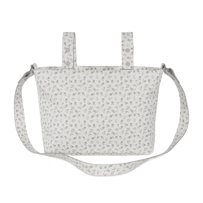Pasito a Pasito - Crossbody Bag - Little Bloom Flowers Grey - Mabel & Fox
