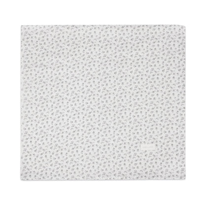 Pasito a Pasito - Muslin Swaddle - Little Bloom Flowers Grey - Mabel & Fox