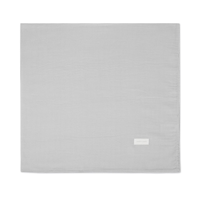 Pasito a Pasito - Muslin Swaddle - Little Bloom Vichy Grey - Mabel & Fox