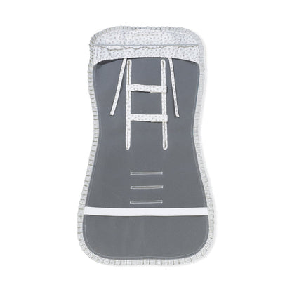 Pasito a Pasito - Seat Liner - Little Bloom Flowers Grey - Mabel & Fox