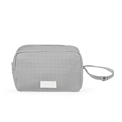 Pasito a Pasito - Toiletry Bag - Little Bloom Vichy Grey - Mabel & Fox