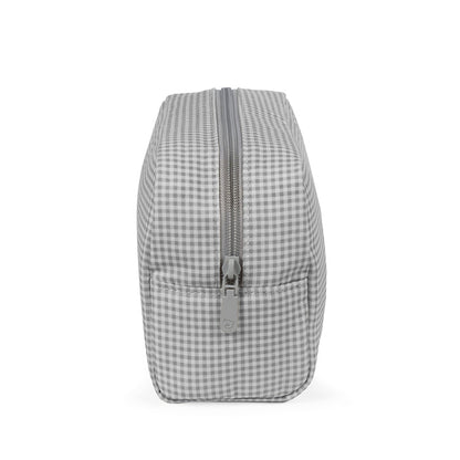 Pasito a Pasito - Toiletry Bag - Little Bloom Vichy Grey - Mabel & Fox