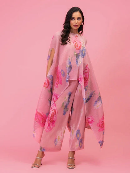 Designer Petals Poetry Kaftan and Pant Set