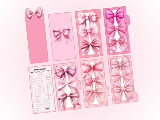 Pink Bow Set 2 | Budget Bundle | Set of 8