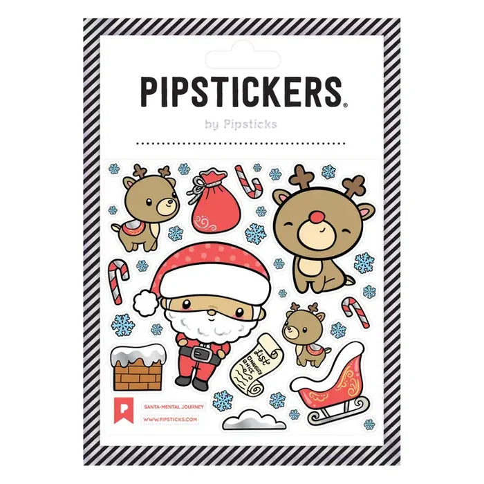 Pipsticks Santa-mental Journey Holiday Sticker Sheet