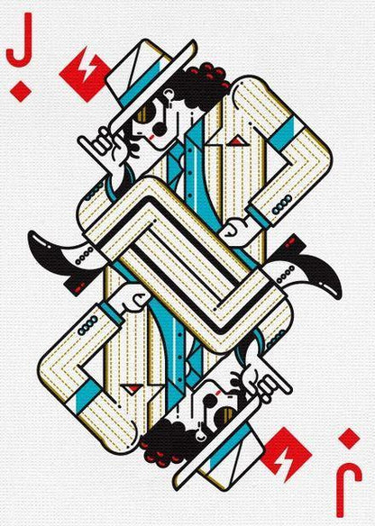 Pop Star Playing Cards Playing Cards by Riffle Shuffle Playing Card Company