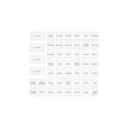 Popular 50-Button Sets for Keypad, White