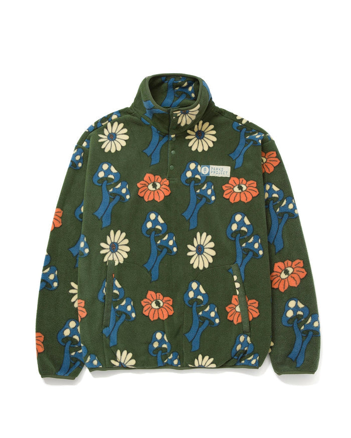 Shop Power to the Parks Shrooms Trail Fleece Inspired by National Parks | green