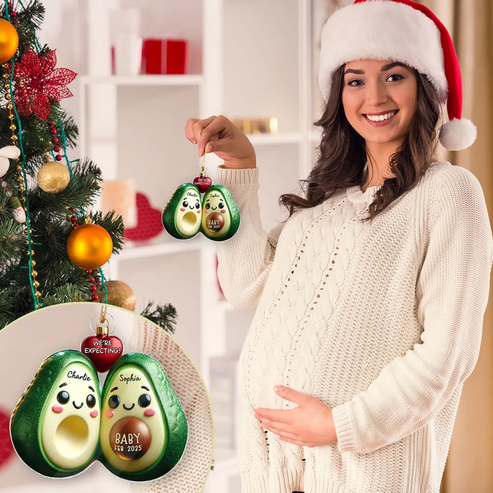 Pregnancy Announcement 3D Effect Keepsake - Personalized Acrylic Ornament