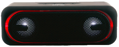 QFX BT-153 Speaker Portable Bluetooth - USB, FM - LED Light