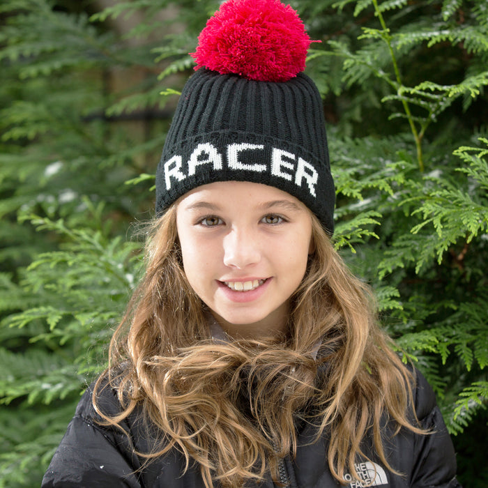 Racer Beanie in Black - Sweet Turns