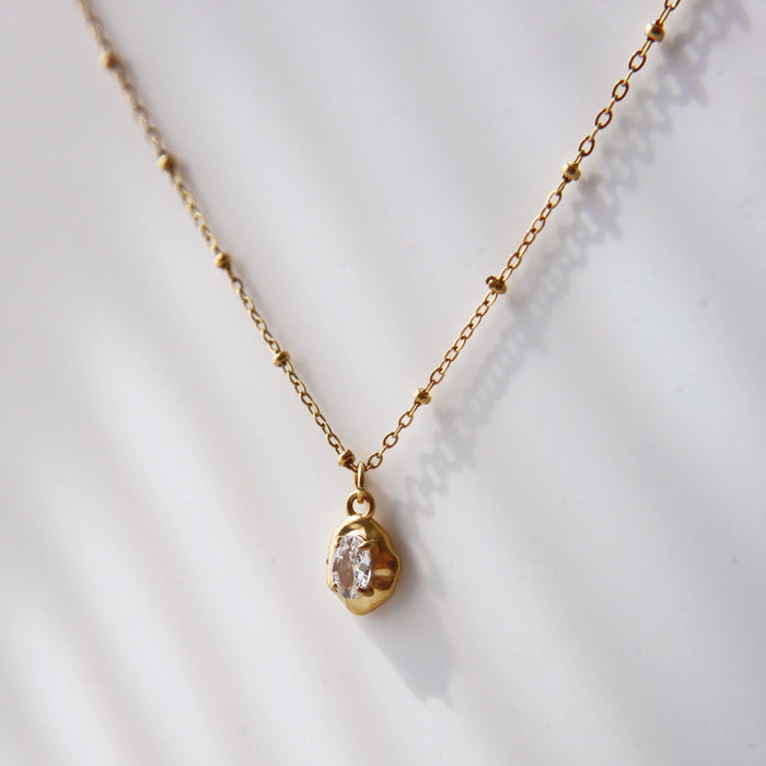 Raina Pebble Pendant Necklace