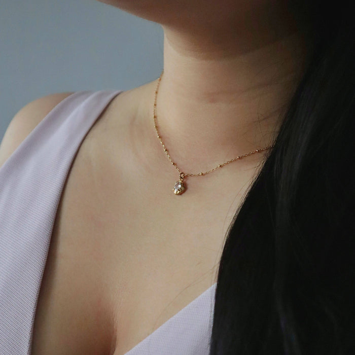 Raina Pebble Pendant Necklace
