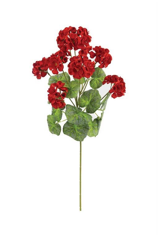Red Geranium Spray