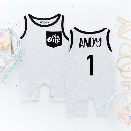 Retro "The One" Shorts Romper