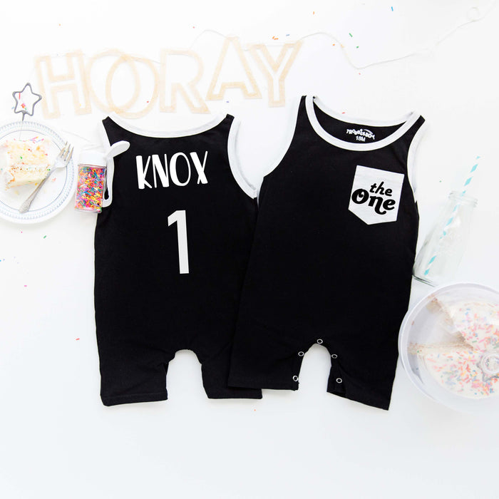 Retro "The One" Shorts Romper
