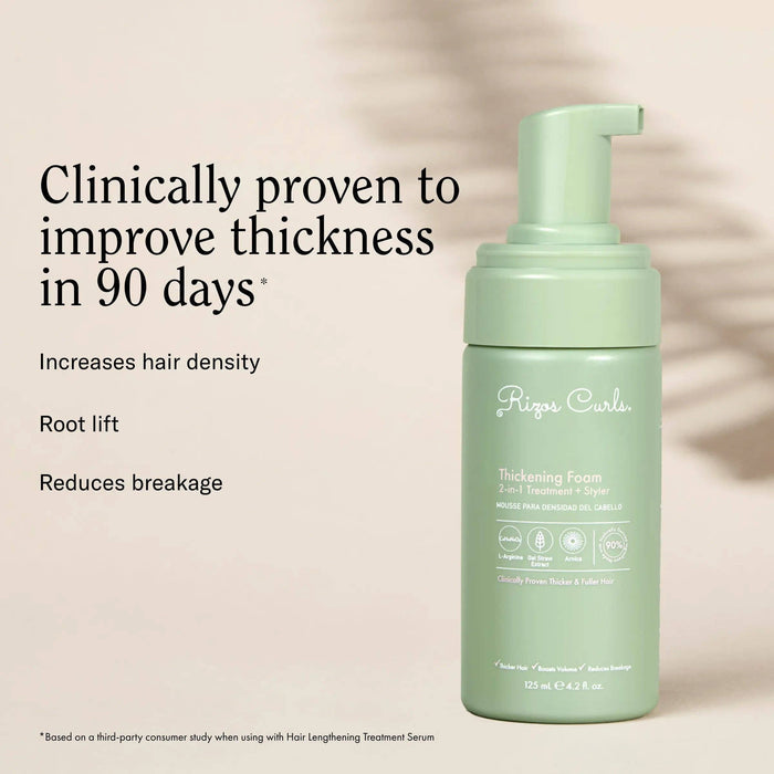 Rizos Curls Thickening Foam: 2-in-1 Treatment + Styler 125ml