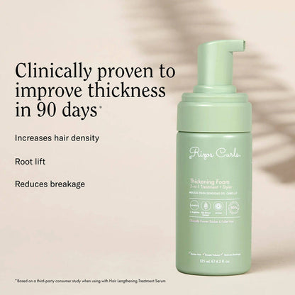 Rizos Curls Thickening Foam: 2-in-1 Treatment + Styler 125ml
