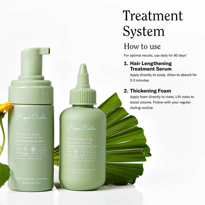 Rizos Curls Thickening Foam: 2-in-1 Treatment + Styler 125ml