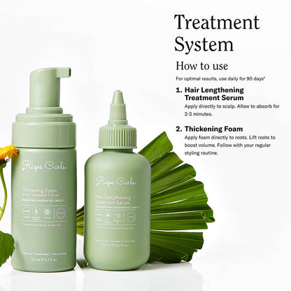 Rizos Curls Thickening Foam: 2-in-1 Treatment + Styler 125ml