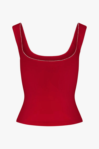 ROMANTIC TOP IN CHERRY