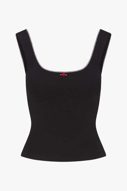 ROMANTIC TOP IN ONYX