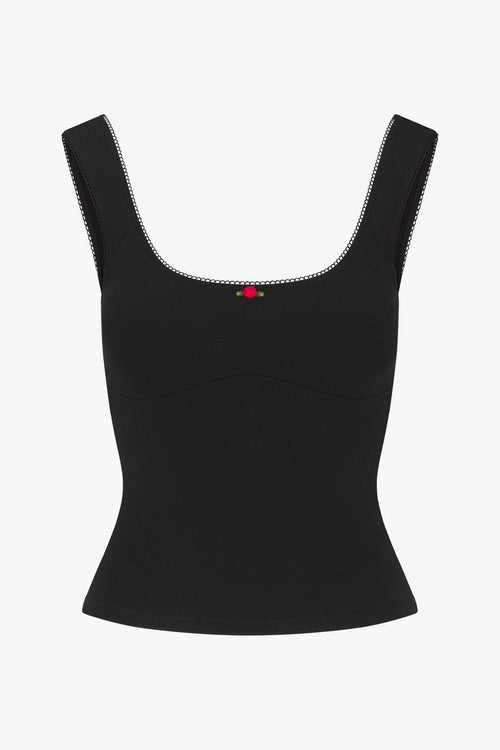 ROMANTIC TOP IN ONYX