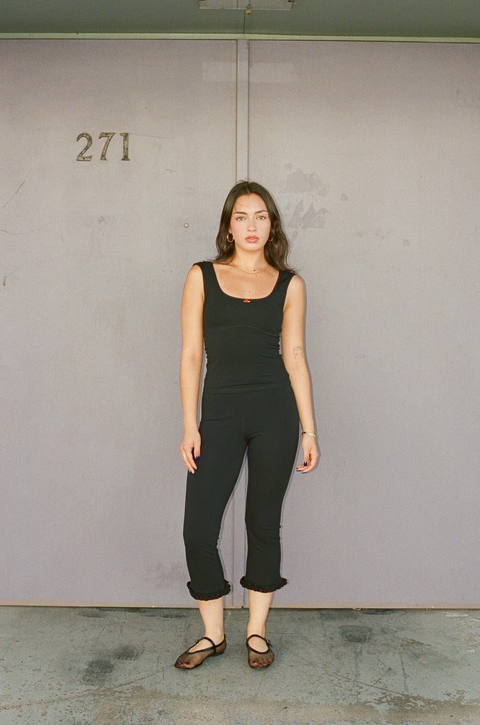 ROMANTIC TOP IN ONYX