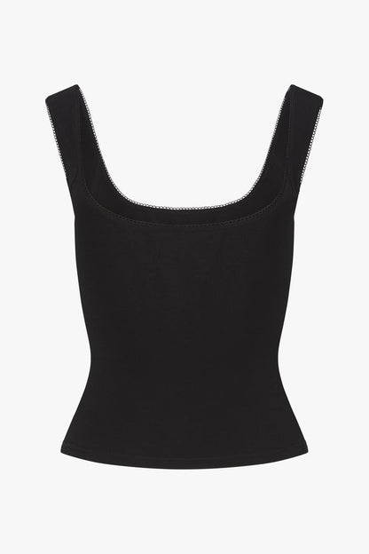 ROMANTIC TOP IN ONYX