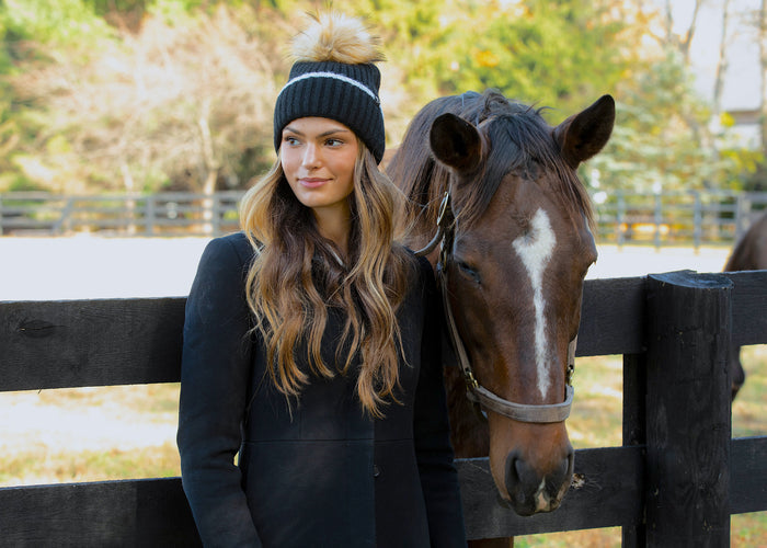 Sam Beanie in Black - Sweet Turns