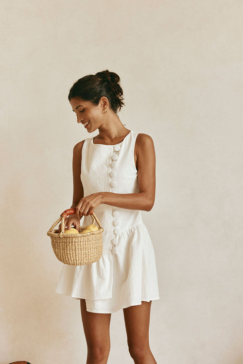 SAMPLE-Alfresco Dress - White