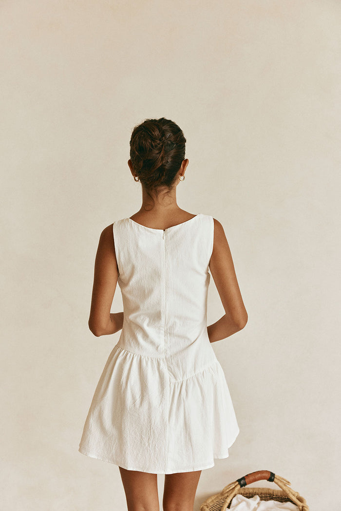 SAMPLE-Alfresco Dress - White
